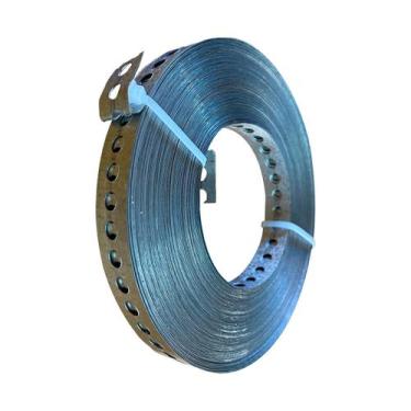Imagem de Fita Perfurada de Aço 17mm x 10 Metros Galvalume Galvanizada - Kyodai