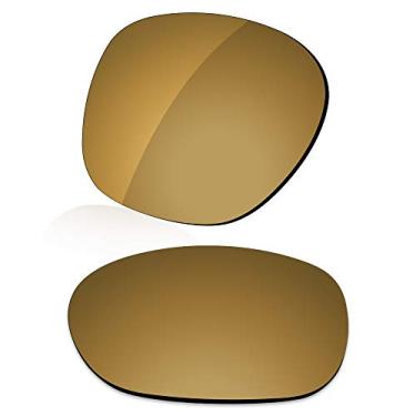 Imagem de LenzReborn Lente polarizada de reposição para óculos de sol Oakley Garage Rock OO9175 - Ouro Umber - Espelhado polarizado