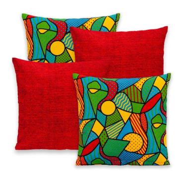 Imagem de Kit 4 Capas de Almofada Gorgurinho com Zíper 40cm x 40cm - Bem Me Quer