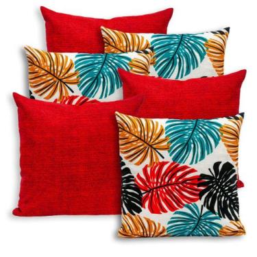 Imagem de Kit 6 Capas de Almofada Gorgurinho 40x40cm Lisas e Estampadas - Bem Me