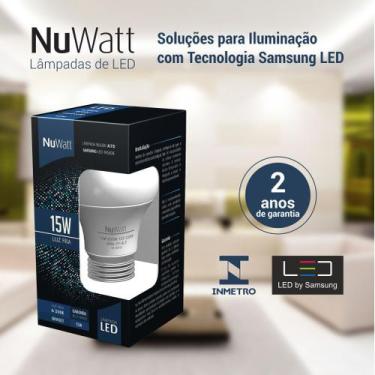 Imagem de Lâmpada BULBO LED A70 E27 15W 630LM 6500 K - Luz Fria/Branca - NUWATT