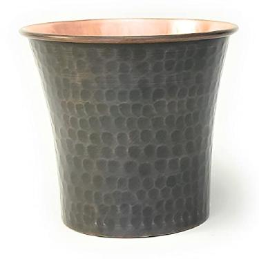 Imagem de DEDE Copper - Série 2021 CC (590 ml) - Copos de bebida super pesados feitos à mão ou para servir bebidas frias e canecas de coquetel, copos de cobre sólido puro sem revestimento feito à mão (antigo martelado)