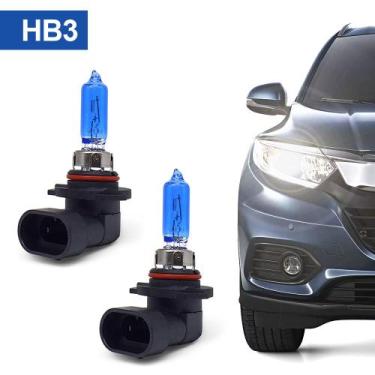 Imagem de Par Lâmpadas HB3 Farol Alto Chevrolet Zafira Super Branca Halogena Bar