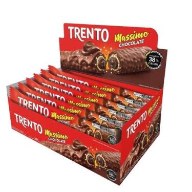Imagem de Chocolate Trento Wafer Massimo Chocolate 25g - Embalagem com 15 Unidad