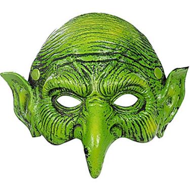 Imagem de Alodidae Witch Mask Scary Green Goblin Masks for Halloween Carnival Party Costume (Style 2)