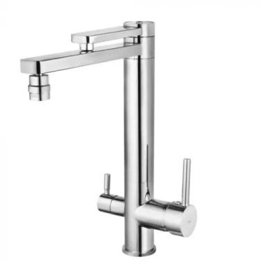 Imagem de Torneira Monocomando Giratória de Filtro Ibiza Cromada - Bela Metais, 