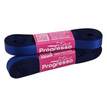 Imagem de Fita de Cetim 10mm nº2 - 10m Cor 1199 Azul Bic - 1 unidade - Fitas Pro