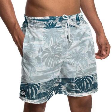 Imagem de Short Tactel Masculino com Bolsos Estampado 1019 - Pierre Couto, M, Az