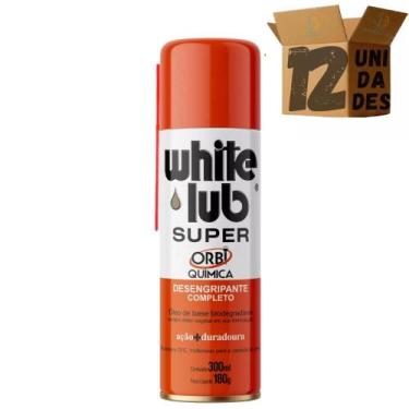 Imagem de Kit 12 Super Óleo Desengripante Anticorrosivo Spray White Lub