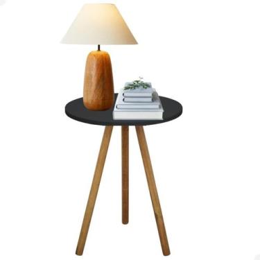 Imagem de Mesinha de Canto Retro Decoração Tripe Pé Palito Mesa Apoio de Sofa Sa