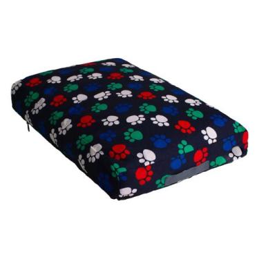 Imagem de Cama PET Tipo Futon - Tamanho G - Chocolate Caramelo, Patinhas