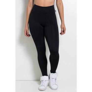 Imagem de Calça Feminina Fitness Lisa Legging Preto - Abafarto