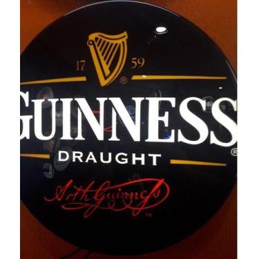 Imagem de Luminoso Cerveja Guiness Preto p/ Bar boteco Churrasqueira Garagem - A