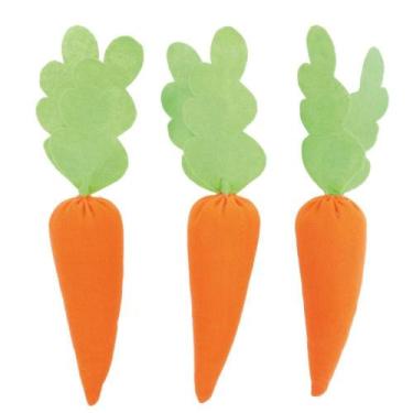 Imagem de Kit Decoração Páscoa Cenoura 15x3cm 3 Un - Cromus