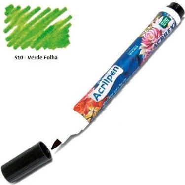 Imagem de Caneta Marcador para Tecido Acrilpen 510 Verde Folha - Acrilex