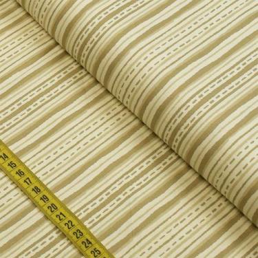 Imagem de Tecido Estampado para Patchwork - Capadócia : Listrado Bege (0,50x1,40