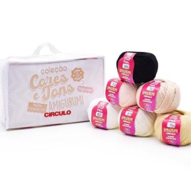Imagem de Kit Amigurumi Cores e Tons Clássicos - 6 unidades - CÍRCULO
