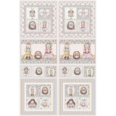 Imagem de Tecido Estampado para Patchwork - Páscoa : Painel (0,50x1,40) - Fuxico