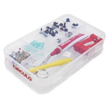 Imagem de Organizador Plástico Duplo Para Acessórios de Amigurumi - CÍRCULO