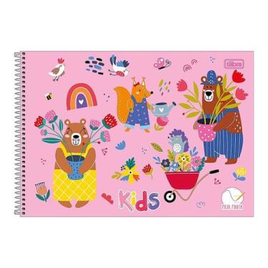 Imagem de Caderno Espiral Desenho (MEIA PAUTA) Capa Dura Sapeca Kids Menina/Meni