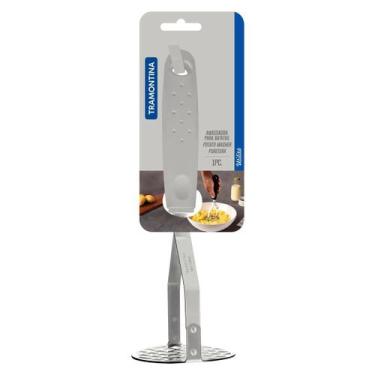 Imagem de Amassador de Batatas Utilitá em Aço Inox com Cabo Branco 25655180 Tram