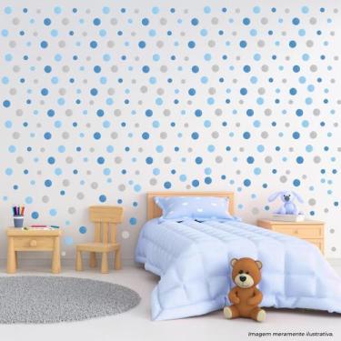 Imagem de Adesivos Bolinhas Azul - PRESENTE-BRINDE