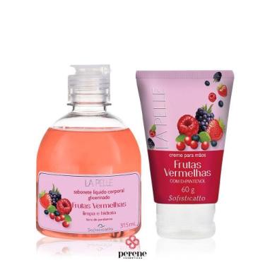Imagem de Combo Frutas Vermelhas Sabonete Líquido + Creme Para Mãos Frutas Verme