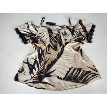 Imagem de Blusas Plus Size G2 Ciganinha Feminina 48/50 Com Alça 209 - Gatta Fash