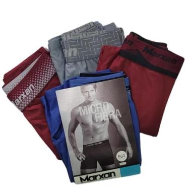 Imagem de Cueca Microfibra Poliamida Boxer P M G GG EGG Box Marxan, M, Sortidas