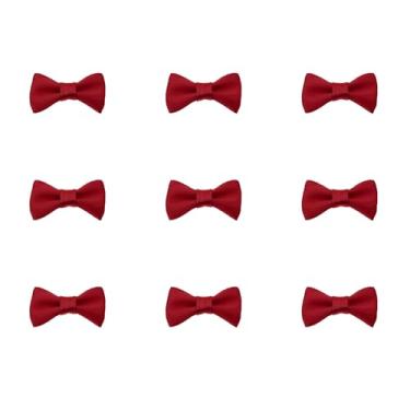 Imagem de Tupalizy Mini laços de fita de cetim pequenos laços artesanais de tecido de costura para decoração de Natal gravatas borboleta sacos de presente caixas cartões de convite de saudação lembrancinha de