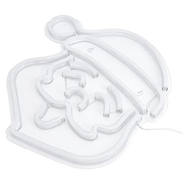 Imagem de Luz de Néon LED S Claus Sign Lamp Art W Decoração Luz para Quarto Festa Aniversário Bar Clube DesignEsta Luz Noturna S Claus é Fabricada Com Painel Traseiro de Plástico AS de e