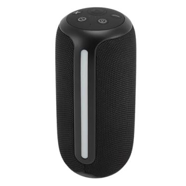 Imagem de Alto-falante Portátil, Alto-falante BT Sem Fio Com Luz RGB Com Emparelhamento Duplo, Cartão de Memória Pequeno, Alto-falante Estéreo à Prova de água IPX4 Com Microfone Integrado