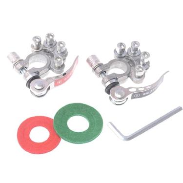 Imagem de BaotyJie Conjunto de Grampos de Terminal Genérico Peças de Reposição Conector de Terminal Premium Conectores de Poste Superior Grampos para Automotivo, branco