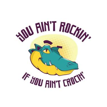 Imagem de Herpetology You Aint Rockin If You Aint Crocin 1: Notebook Designed (8.5 x 11)