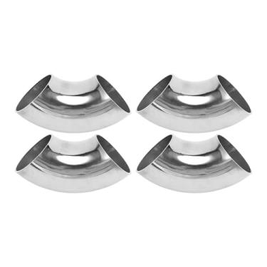 Imagem de Motoforti 4 peças 90 graus curva mandril cotovelo carro modificado tubo de escape tubulação 3.8 cm espessura OD 1,5 mm/16GA 38x100x1,5 mm SS316 aço inoxidável 4 peças