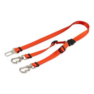 Imagem de Mood Pet Cinto De Segurança Pet Duplo Universal Cachorro Gato Cães Gatos Carro Coleira Adaptador Ajustável (Red)