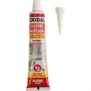 Imagem de Cola Silicone 50G Soudal Transp Bisnaga - Kit C/24 Unidades