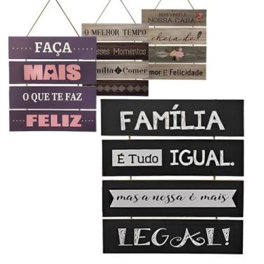 Imagem de Placa Decorativa Mdf Parede Decoração Frases Enfeites Casa - Y888, Mel