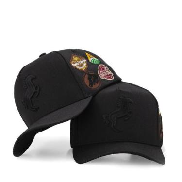 Imagem de Boné Sertanejo Cavalo Pampas com Bordado Peão Rodeio Country - Pampas 