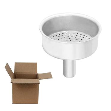 Imagem de Funil de substituição para cafeteira Mocha, 1 xícara, funil de substituição de moka, filtro de funil de alumínio (1 peça, 1 xícara)