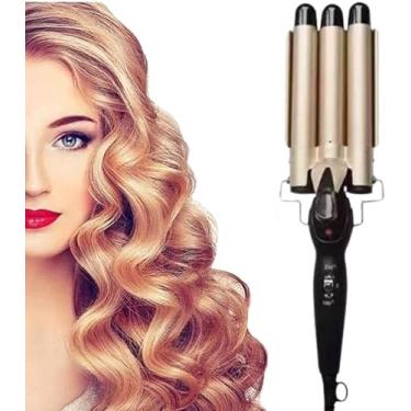 Imagem de Modelador de Cabelo 3 Ondas – Efeito Praia com Praticidade e Rapidez (Dourado)