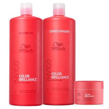 Imagem de Kit Wella Professionals Color Brilliance Sh 1L + Cond 1l + Masq 150g
