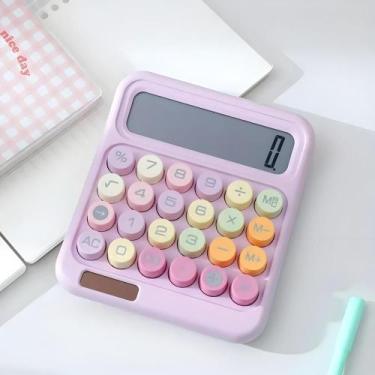 Imagem de Calculadora Retangular 12 Dígitos Botões Coloridos Opapro OPA-J011, La