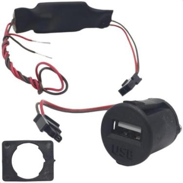 Imagem de Adaptador Painel Tomada USB Para Carros 2 Vias Universal - TC