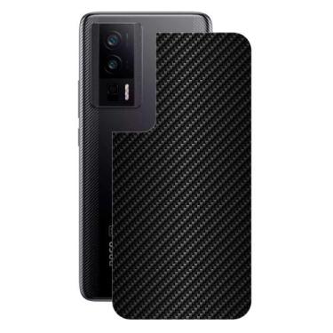 Imagem de Película para Xiaomi Poco F5 Pro - Traseira de Fibra de Carbono Preta 
