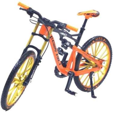 Imagem de Bicicleta Coleção Miniatura Metal Bike Dobrável Mountain Bike Die Cast