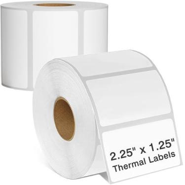 Imagem de Etiquetas Térmicas Tapsin 2,25x1,25" - Imprimíveis para Código de Barr