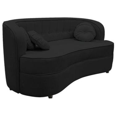 Imagem de Sofá Curvo 2 Lugares Orgânico Sala Recepção Escritório Decorativo Luxo