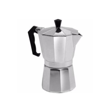 Imagem de Cafeteira Italiana Moka Alumínio Prepara Até 6 Xícaras Café Expresso