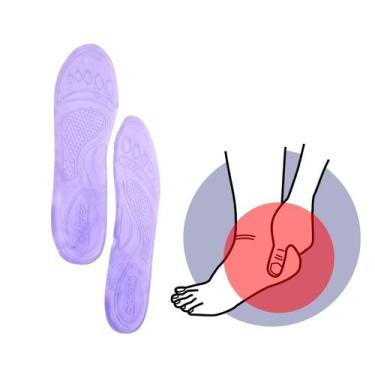 Imagem de Palmilha De Silicone Em Gel Anti Impacto Conforto Absoluto ao Caminhar